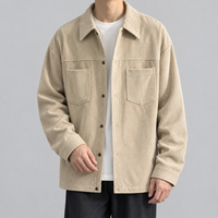 Bickleigh Corduroy Overshirt - Apricot