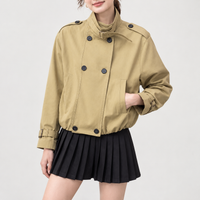 Aldbourne Cropped Jacket - Khaki