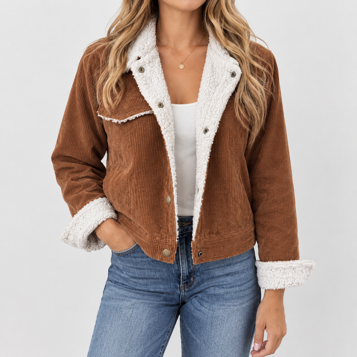 Seworgan Corduroy Jacket - Brown