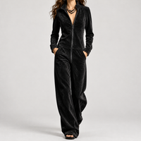 Chelmick Wide Leg Jumpsuit - Black