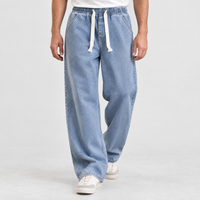 Dalderby Straight Leg Pants - Light Blue