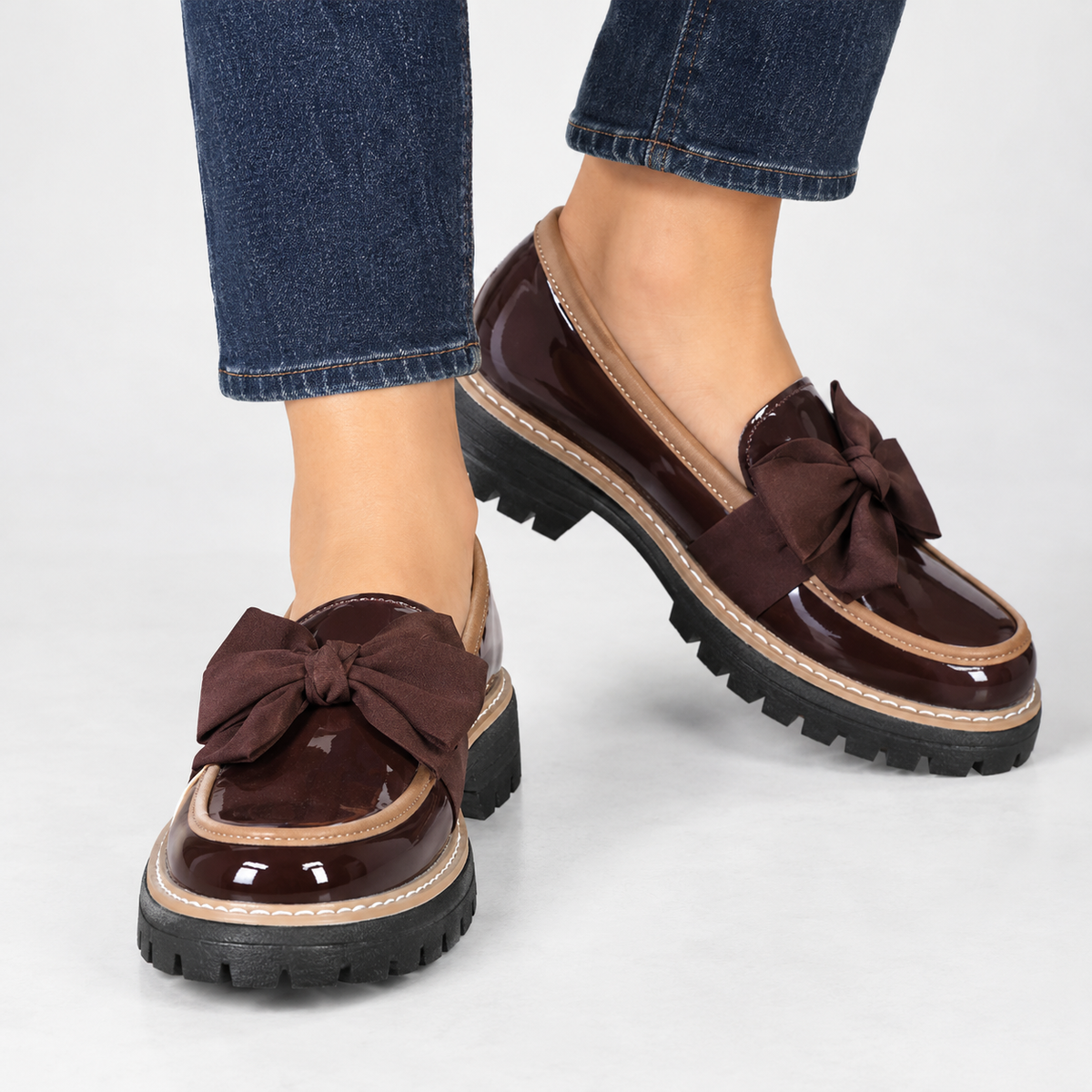 Bagby Bow Loafers - Brown