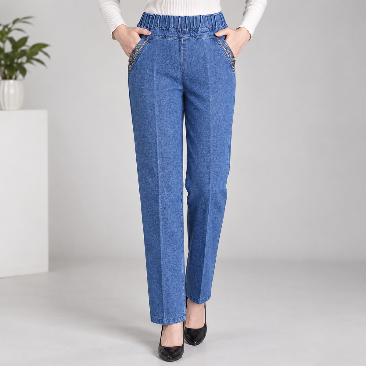 Castlerigg Straight Leg Pants - Light Blue