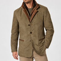 Kildale Layered Collar Jacket - Khaki