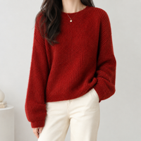 Florence Cashmere Sweater - Red