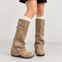 Sandsend Buckle Boots - Khaki