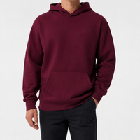 Ullswater Classic Pullover Hoodie - Burgundy