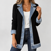 Briggswath Ribbed Denim Jacket - Black