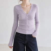 Sheepscombe V Neck Cardigan - White
