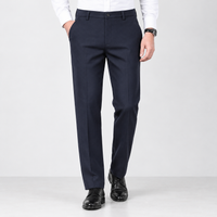 Beaminster Straight Leg Pants - Navy Blue