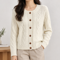 Hampreston Wool Cardigan - White