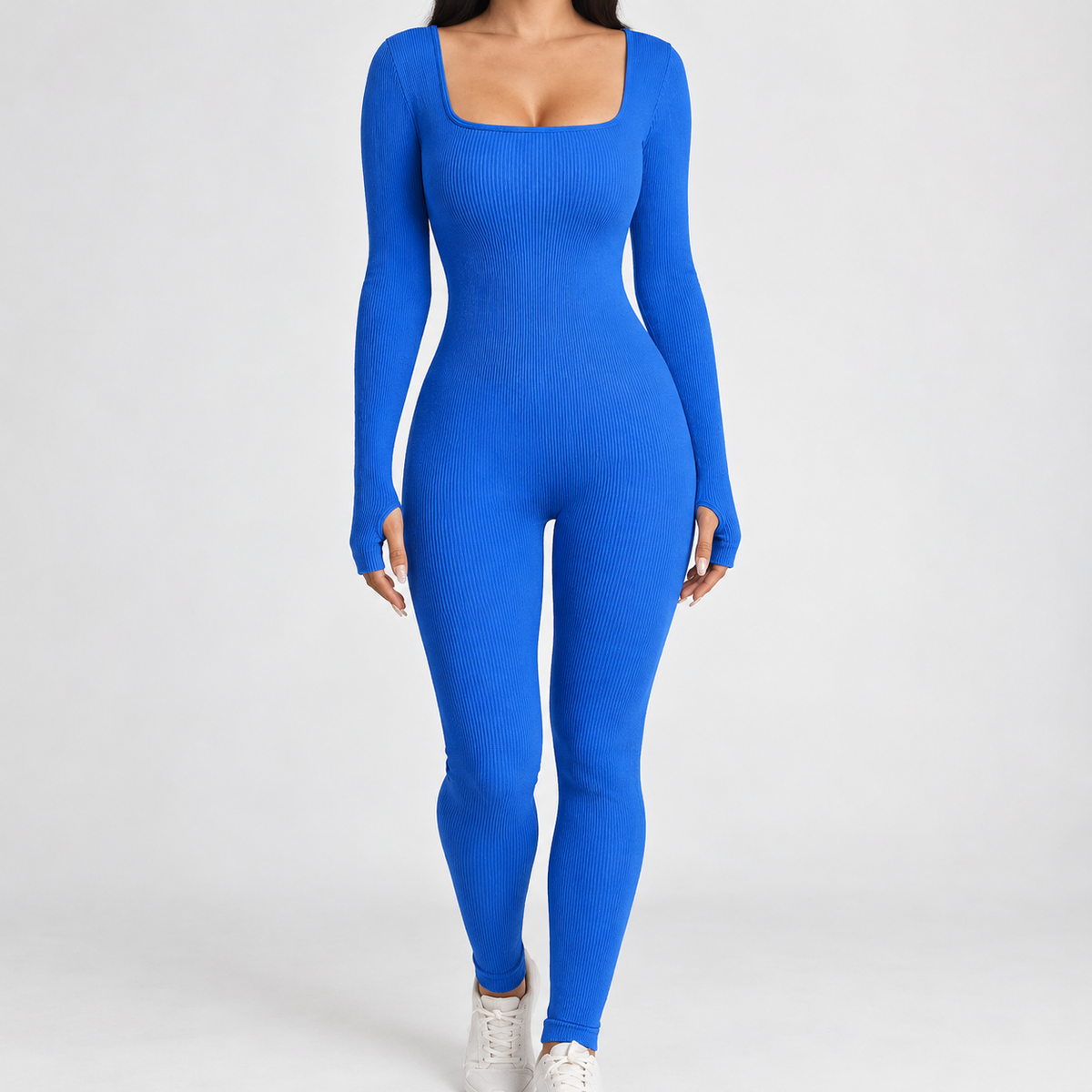 Beesby Square Neck Jumpsuit - White