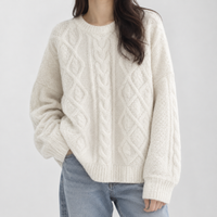 Bracewell Cable Knit Sweater - Off White