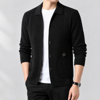 Yewbarrow Collared Cardigan - Black