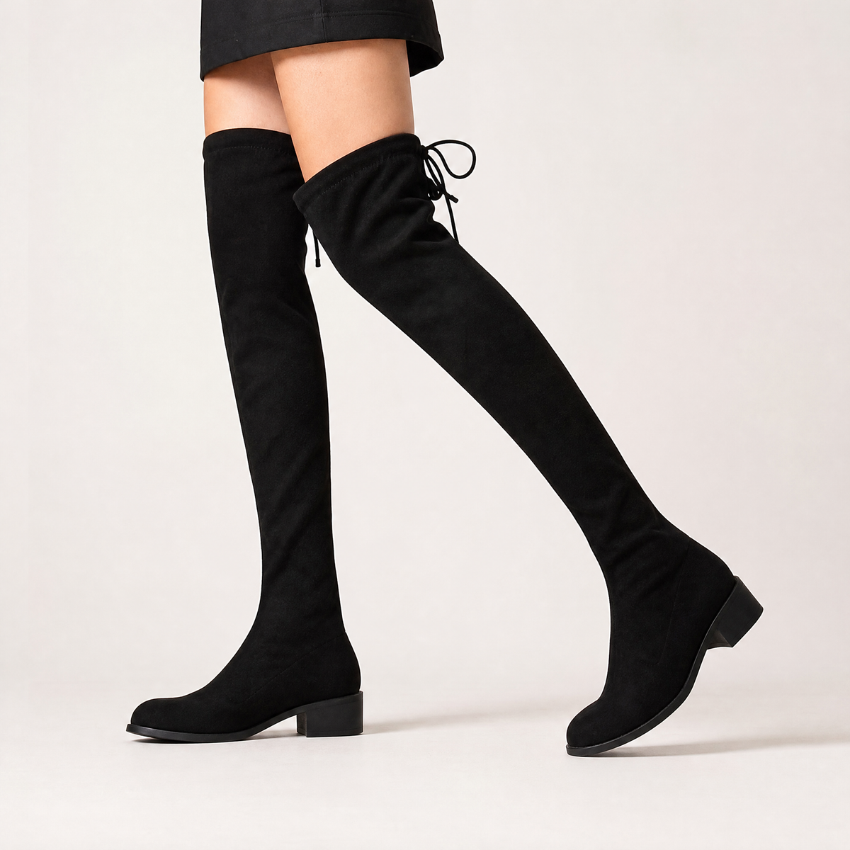 Calverleigh Suede Over Boots - Black