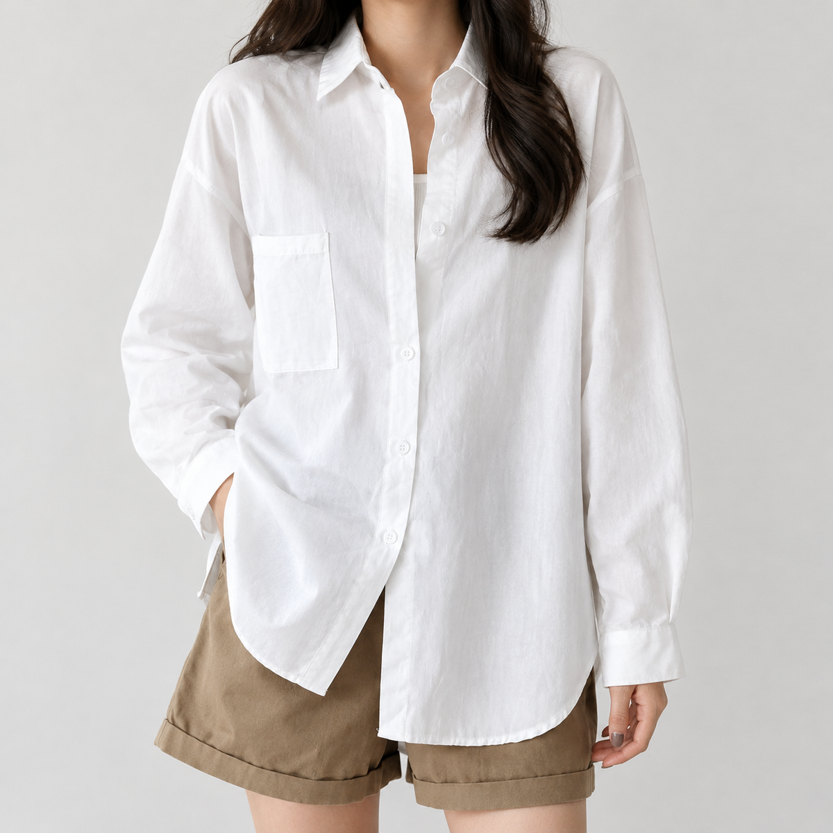 Poundsgate Oversized Shirt - White