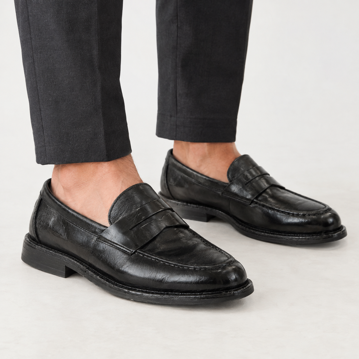 Ilmington Leather Loafers - Black