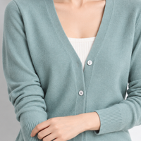 Windrush V Neck Cardigan - Lead Product Detail