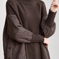 Holmesfield Quilted Turtleneck Sweater - Lead Product Detail