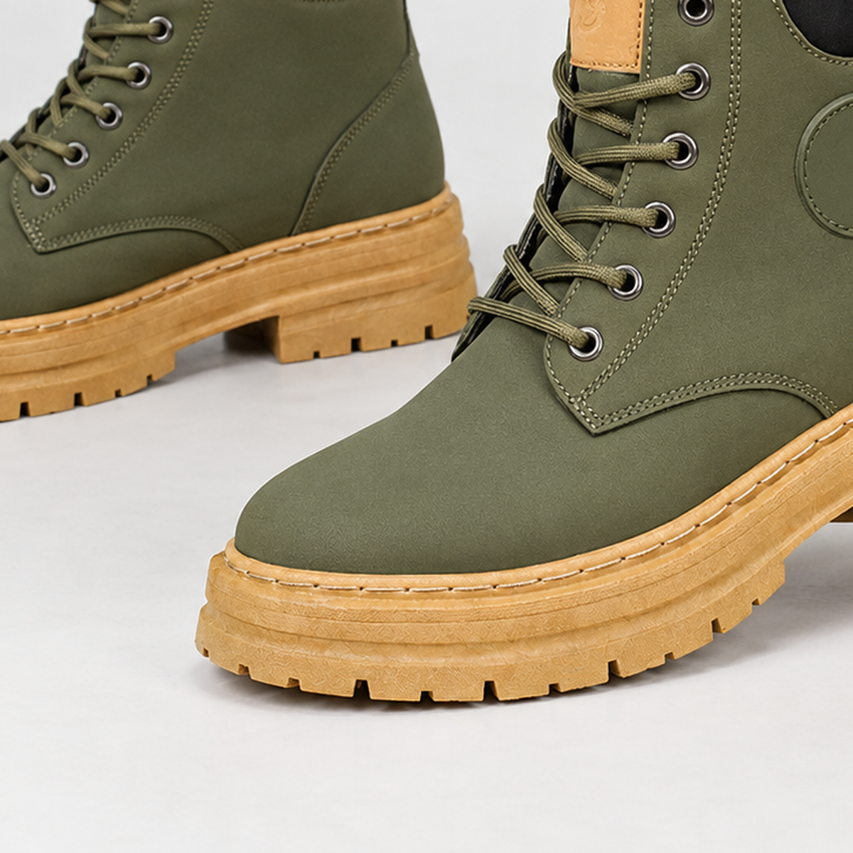 Navenby Lug Sole Boots - Lead Product Detail