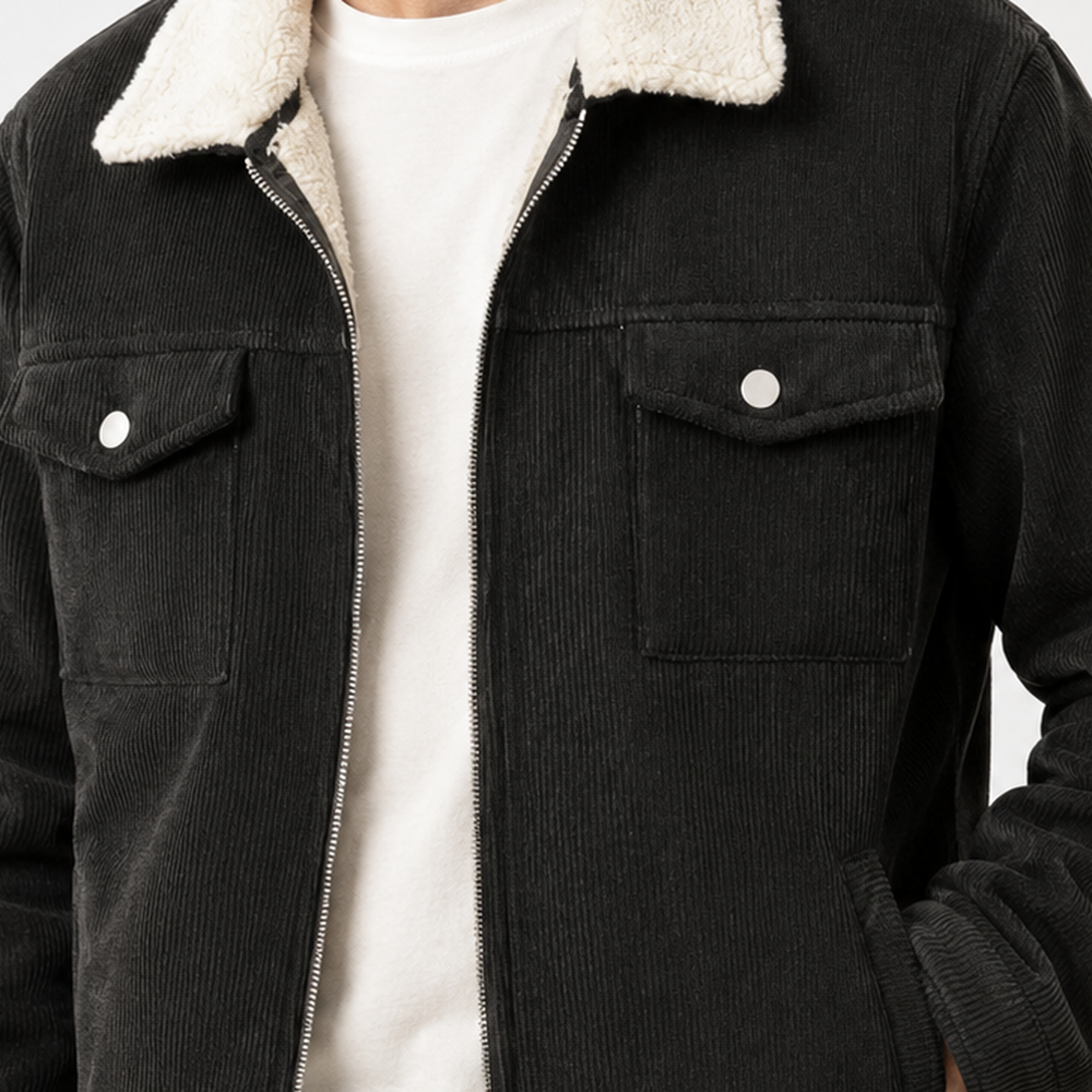 Kilnsey Corduroy Jacket - Lead Product Detail