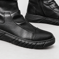 Caistor Zip Ankle Boots - Lead Product Detail
