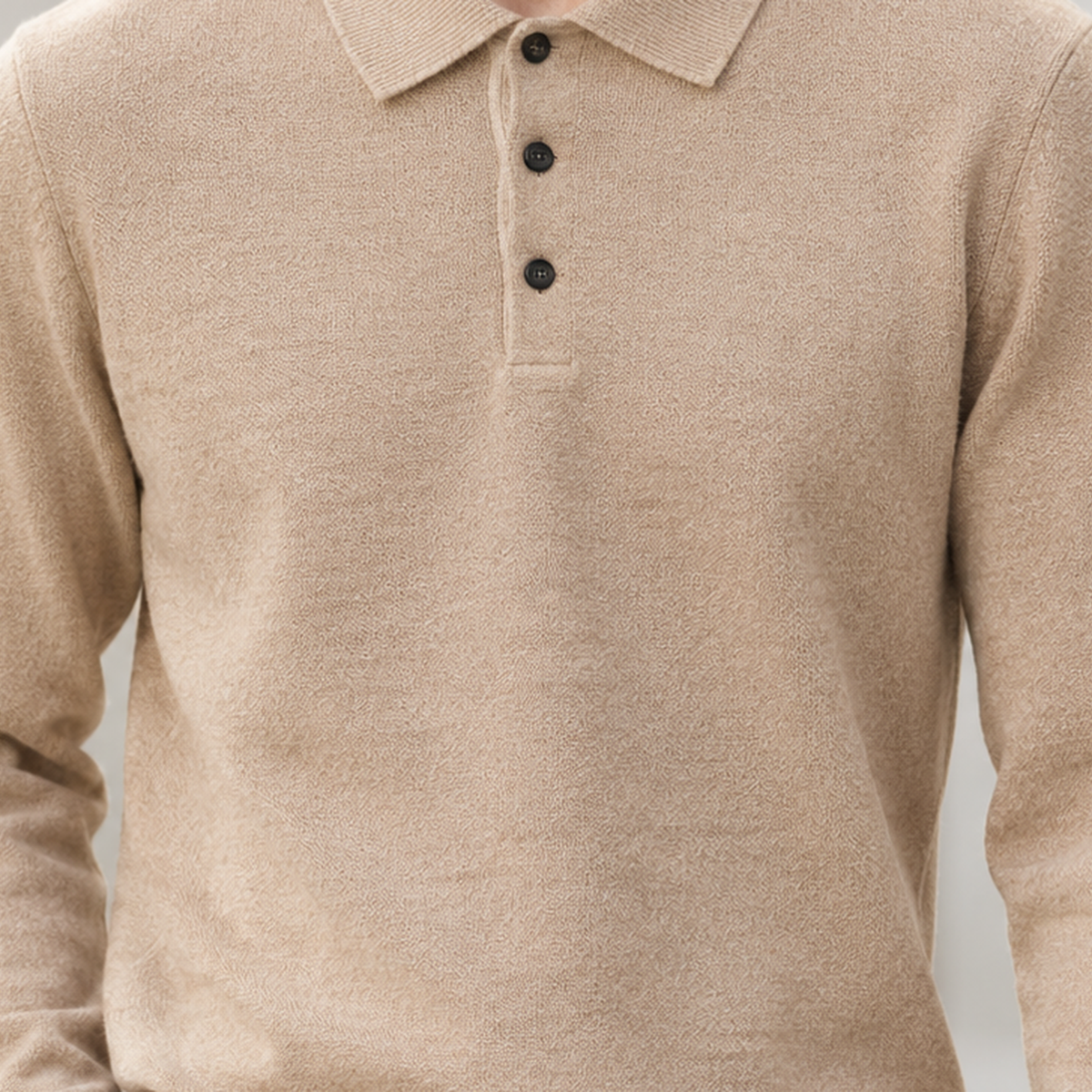 Branxton Polo Collar Sweater - Lead Product Detail