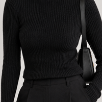 Pilsdon Cashmere Turtleneck Top - Lead Product Detail