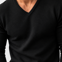 Buckbury V Neck Sweater - Lead Product Detail