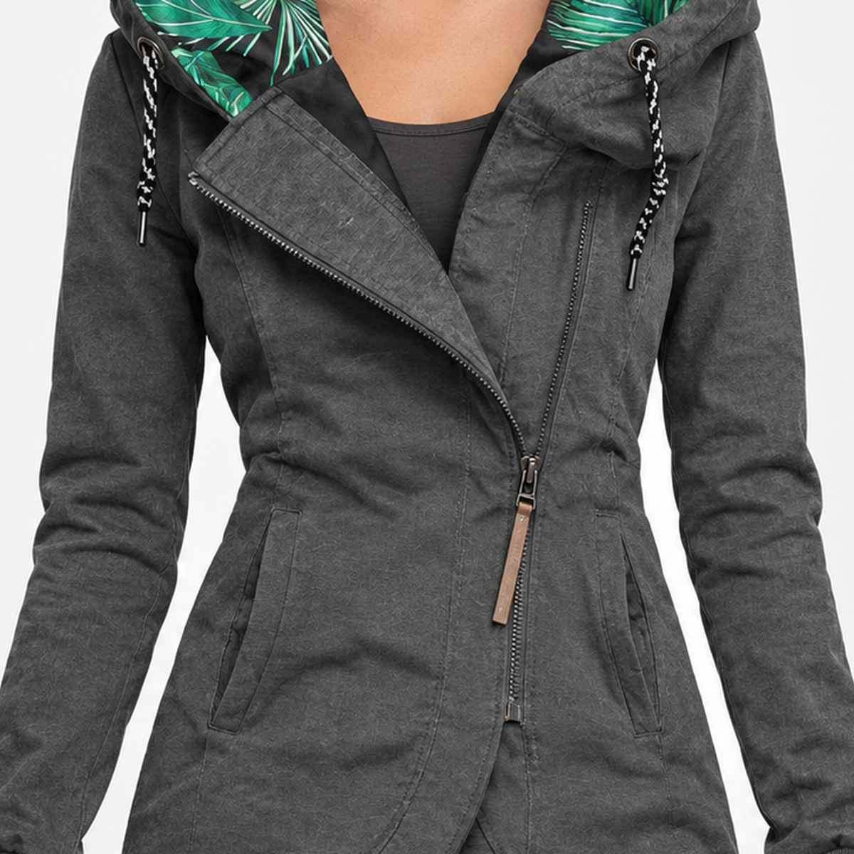 Ireby Hooded Jacket - Lead Product Detail