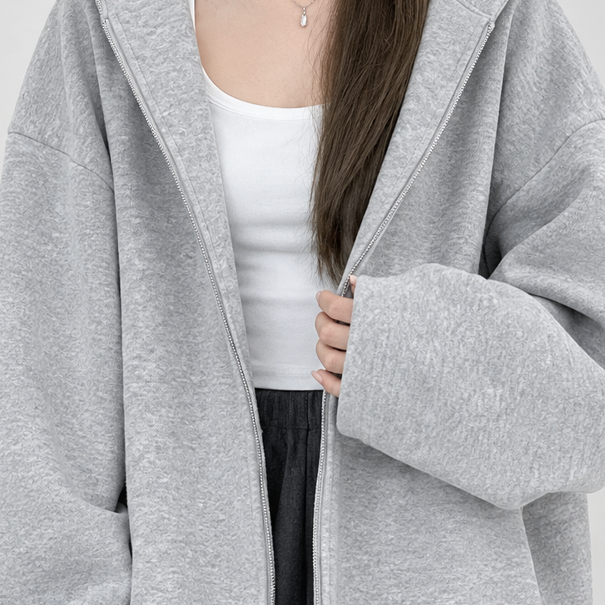 Braithwaite Oversized Hoodie - Lead Product Detail