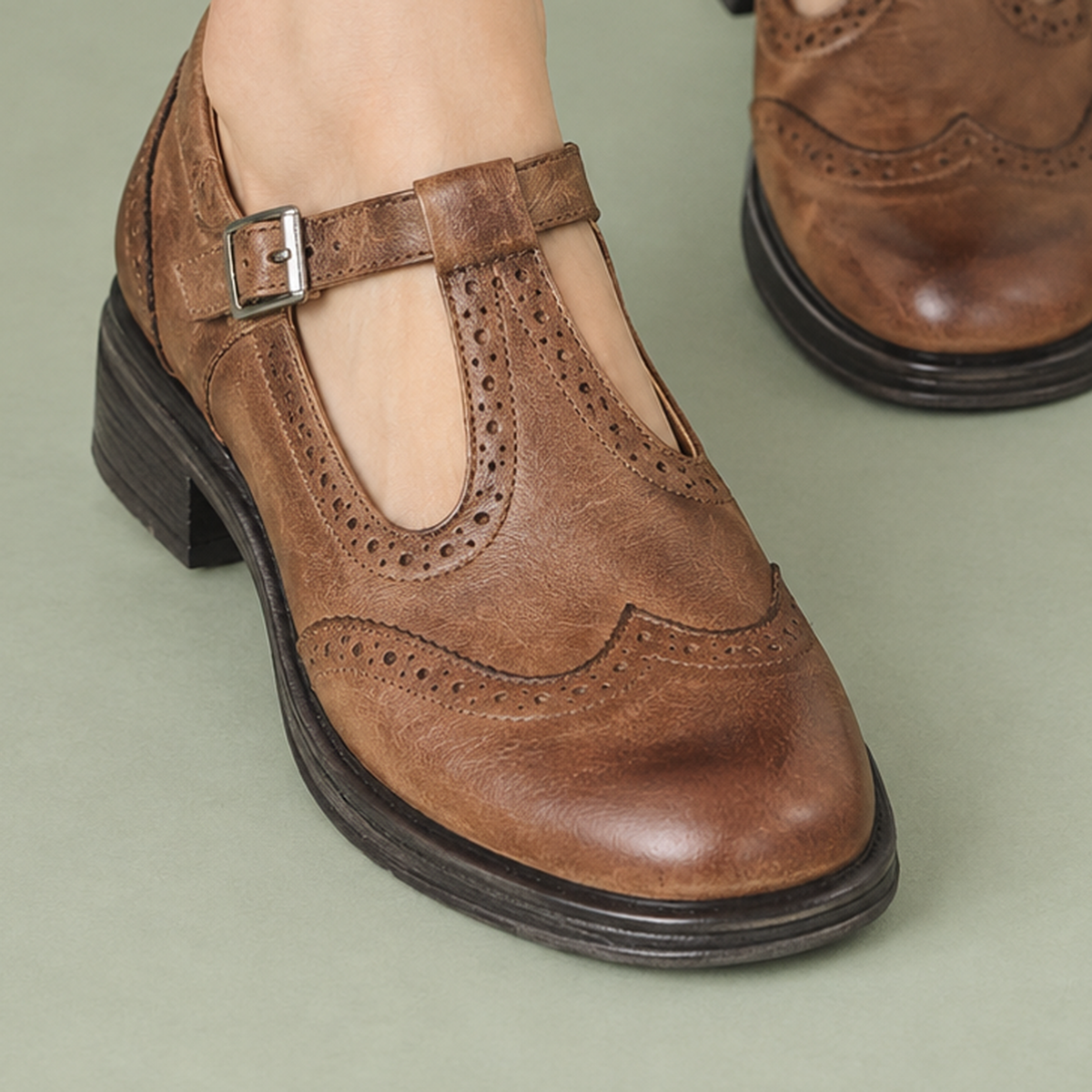 Rothbury Brogue Mary Janes - Lead Product Detail