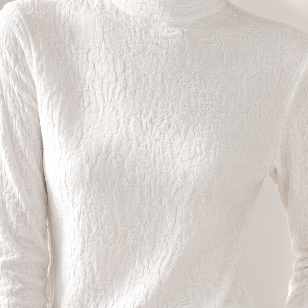 Valentina Textured Mock Neck Top - Lead Product Detail
