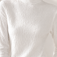 Valentina Textured Mock Neck Top - Lead Product Detail