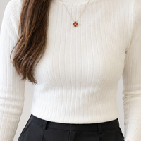 Brockleymoor Ribbed Top - Lead Product Detail