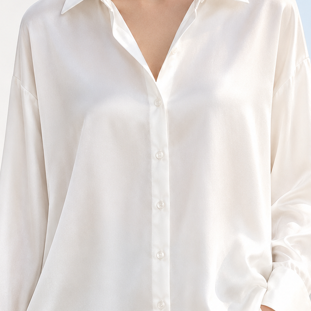 Winskill Satin Shirt - Lead Product Detail