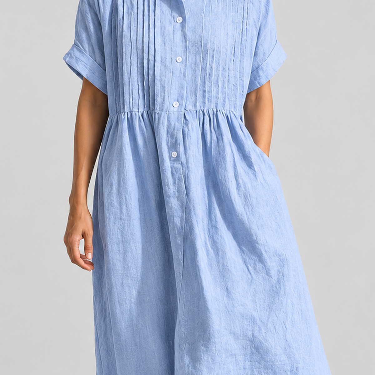Bardsea Pintuck Maxi Dress - Lead Product Detail