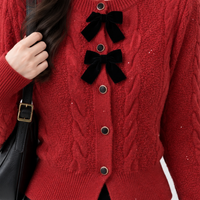 Greygarth Bow Cardigan - Lead Product Detail
