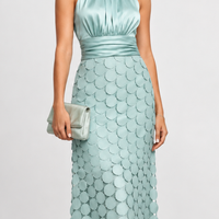 Yearby Halter Midi Dress - Lead Product Detail