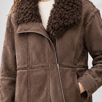 Westleigh Curly Collar Jacket - Lead Product Detail