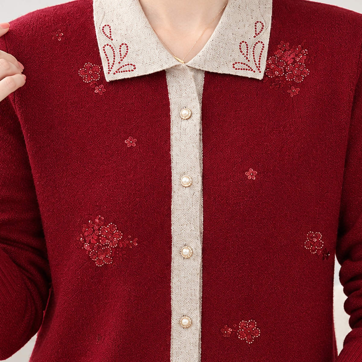 Hunwick Embellished Cardigan - Lead Product Detail