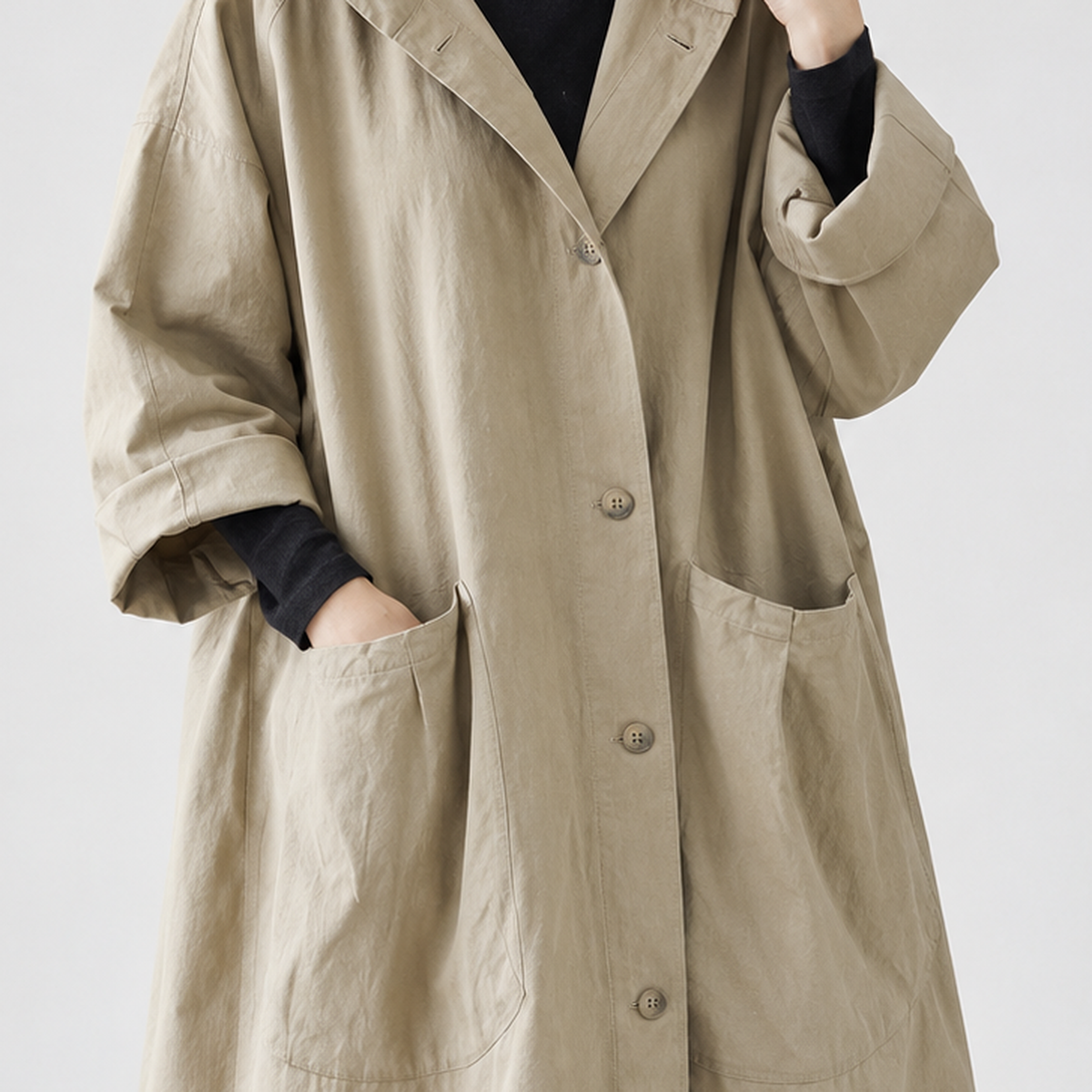 Bordley Hooded Overcoat - Lead Product Detail