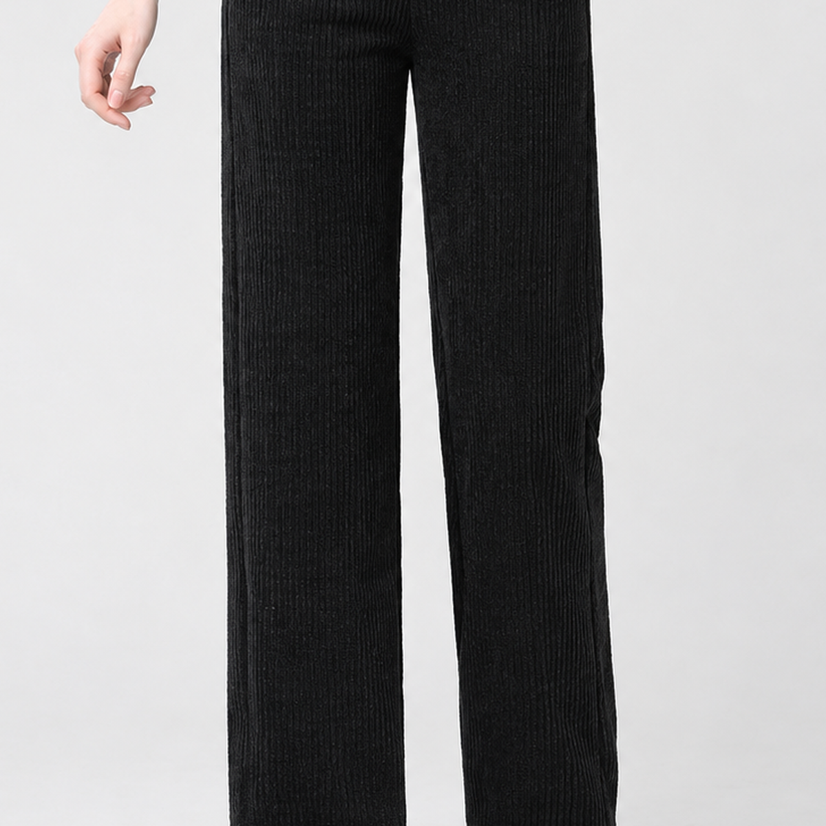 Dentdale Ribbed Wide Leg Pants - Lead Product Detail