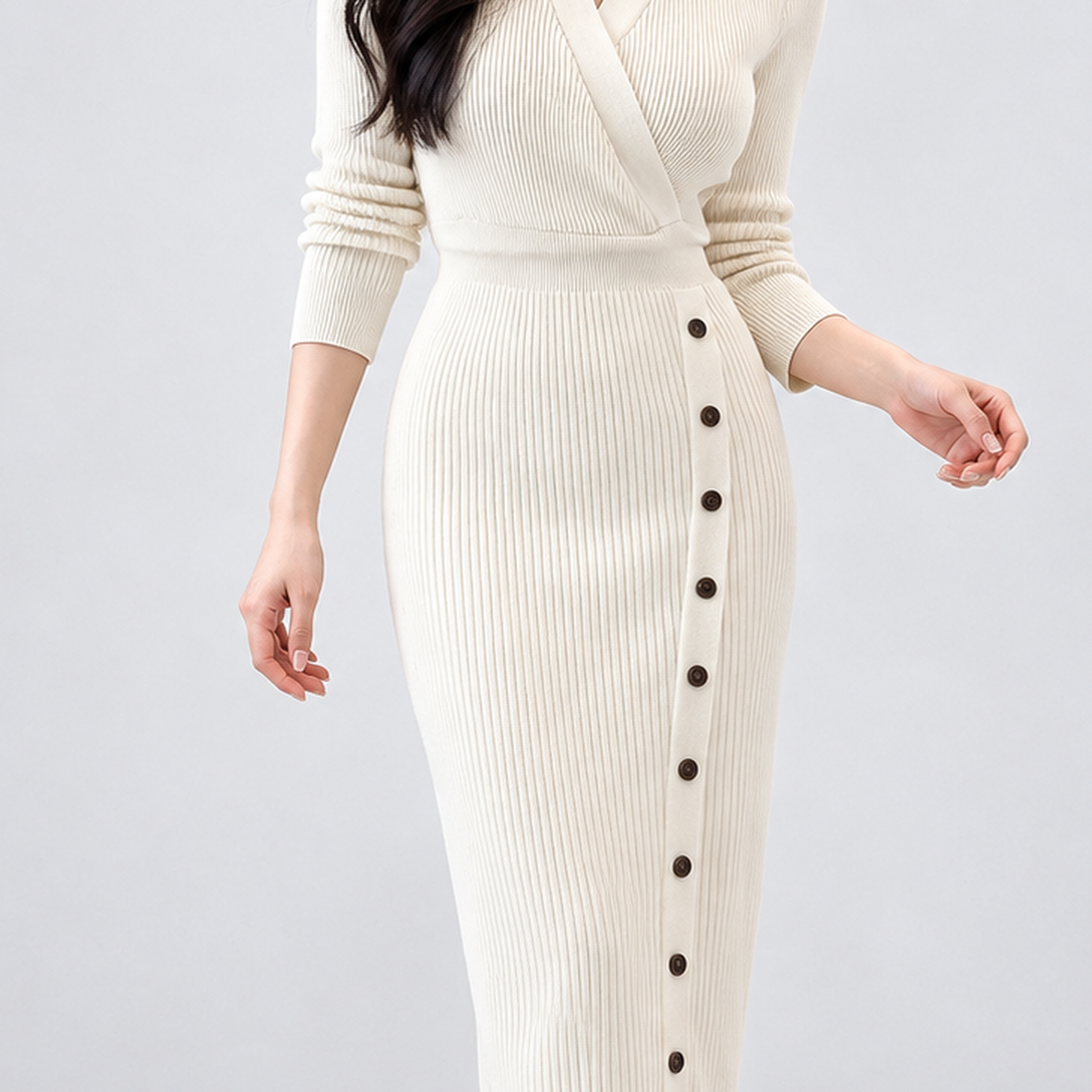 Widecombe Wrap Midi Dress - Lead Product Detail