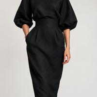 Hambledon Tailored Midi Dress - Lead Product Detail