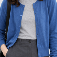 Dalegarth Crew Neck Cardigan - Lead Product Detail