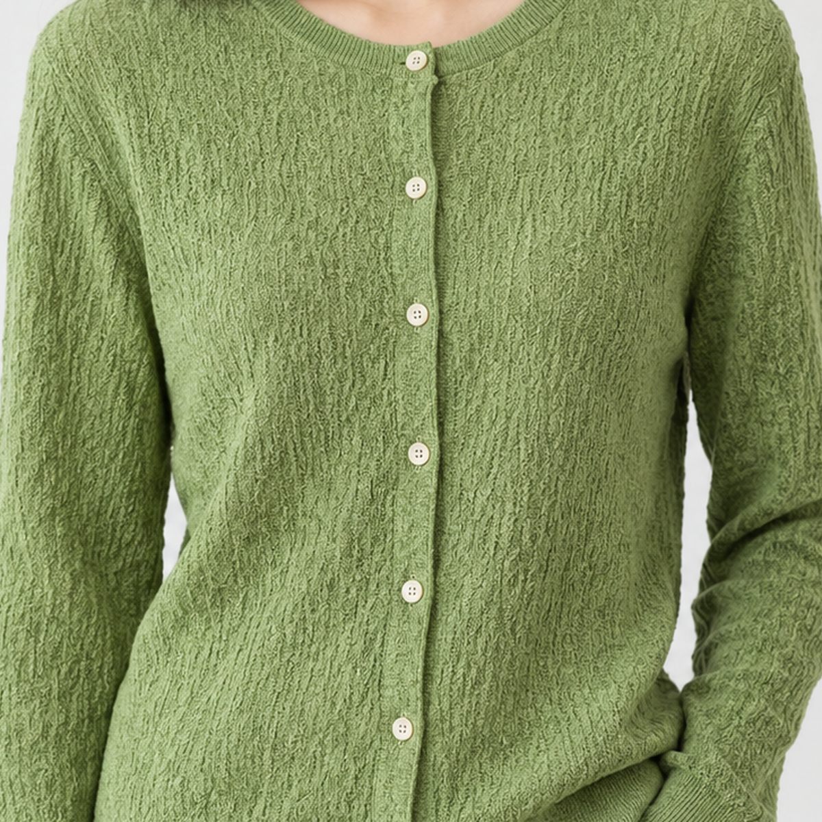 Burmington Silk Wool Cardigan - Lead Product Detail
