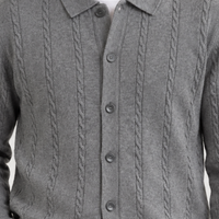 Bakewell Cable Knit Cardigan - Lead Product Detail