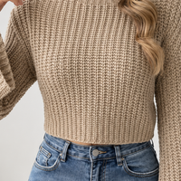 Warmwell Mock Neck Sweater - Lead Product Detail