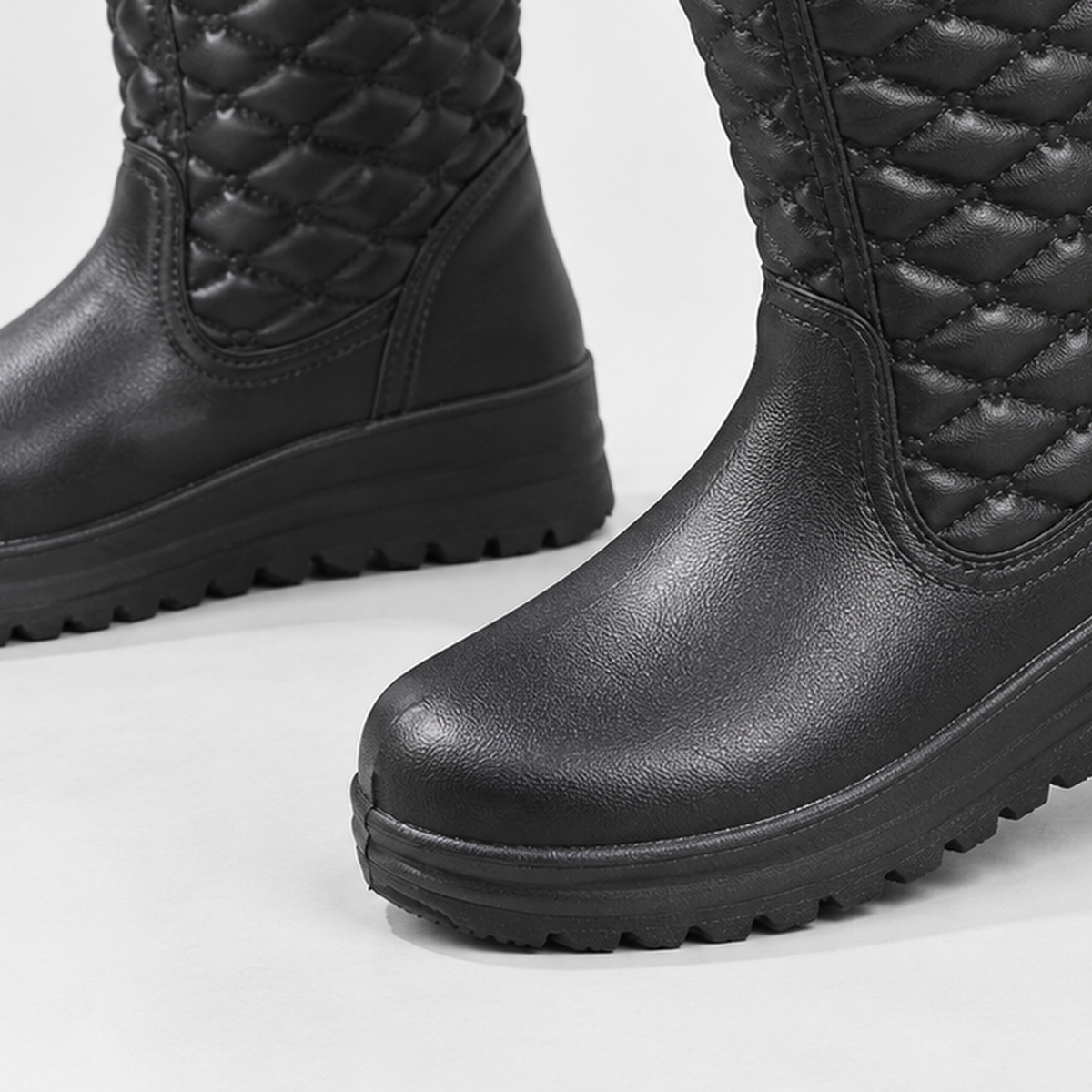Mealsgate Quilted Snow Boots - Lead Product Detail